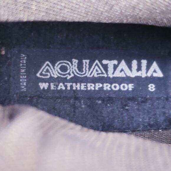 Aquatalia Womens Black Leather Square Toe Waterproof Zip Bootie Boot Shoe Size 8 - Picture 2 of 10